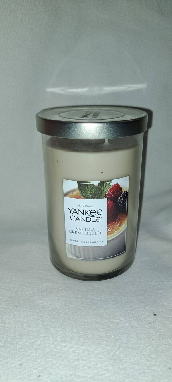 Yankee Candle Vanilla Creme Brulee 20 oz Signature Large Tumbler 2 Wick NEW